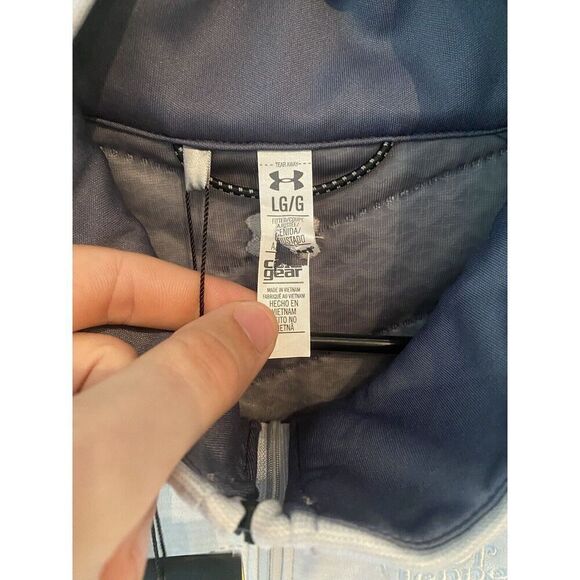 UNDER ARMOUR Coldgear Reactor Vest Gray Zip Up 1304348-941 Golf Women's Large - Picture 5 of 8